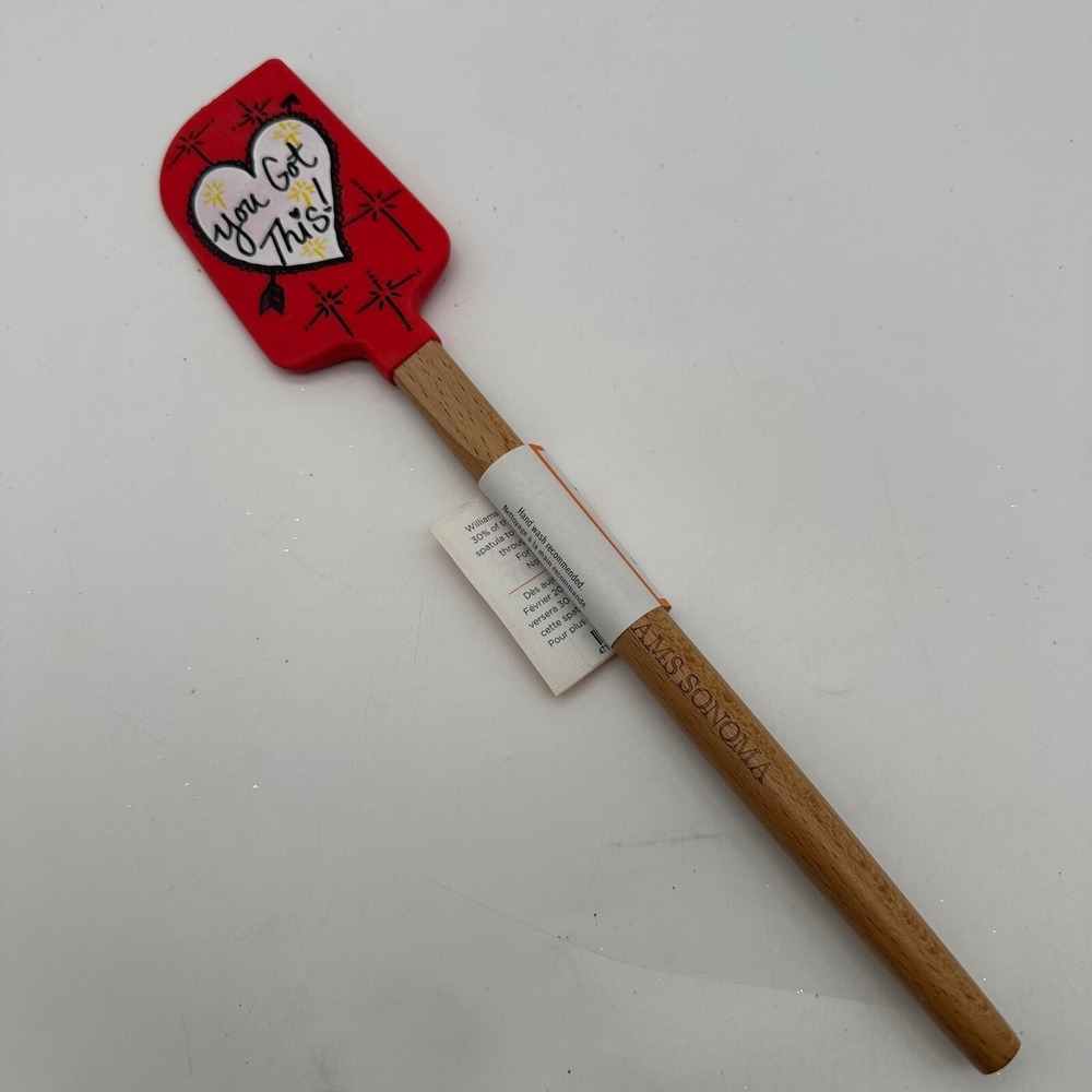 William Sonoma No Kid Hungry "You Got This!" Vanessa Hudgens Spatula Red